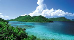 US Virgin Islands with bright turquoise water