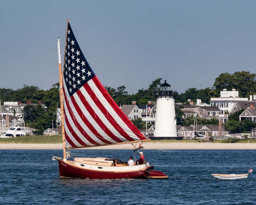Sailing off Edgartown, Martha's Vineyard ~ Photograph © Frank Ficken