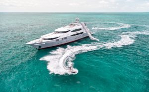 Jet skis and waterslide on M/Y ZOOM ZOOM ZOOM