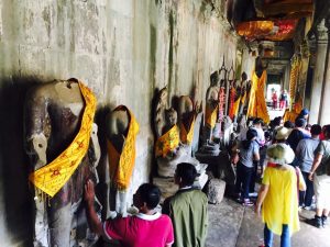 Buddha Day in Angkor Wat, Cambodia
