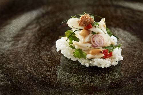 Crab on crunchy rice cake_AQUA_MEKONG cruise on the Mekong River