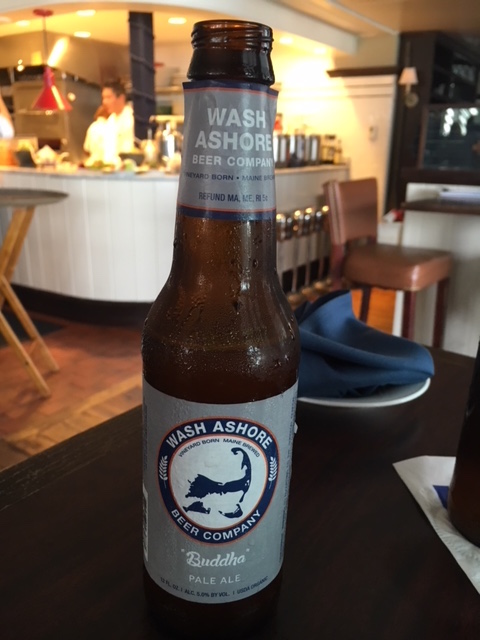 Wash Ashore Beer bottle brewed on Martha's Vineyard