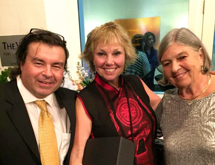Charter yacht brokers Carlos Miquel, Carol Kent and Louise Daley at the 2018 IYBA Awards Gala
