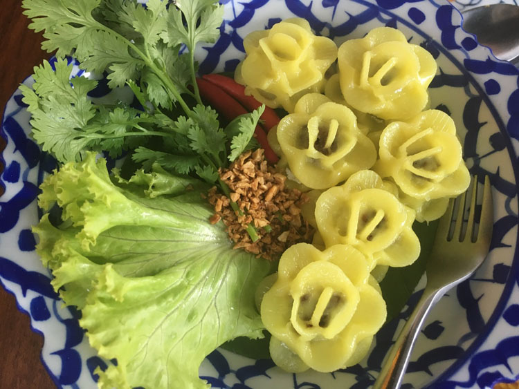 Thai food on our yacht charter was treated as a delicacy and an art form.