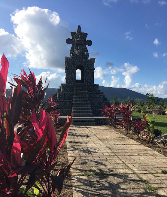 Mayan sculpture at spiritual destination Belize2019 Photo©CarolKent