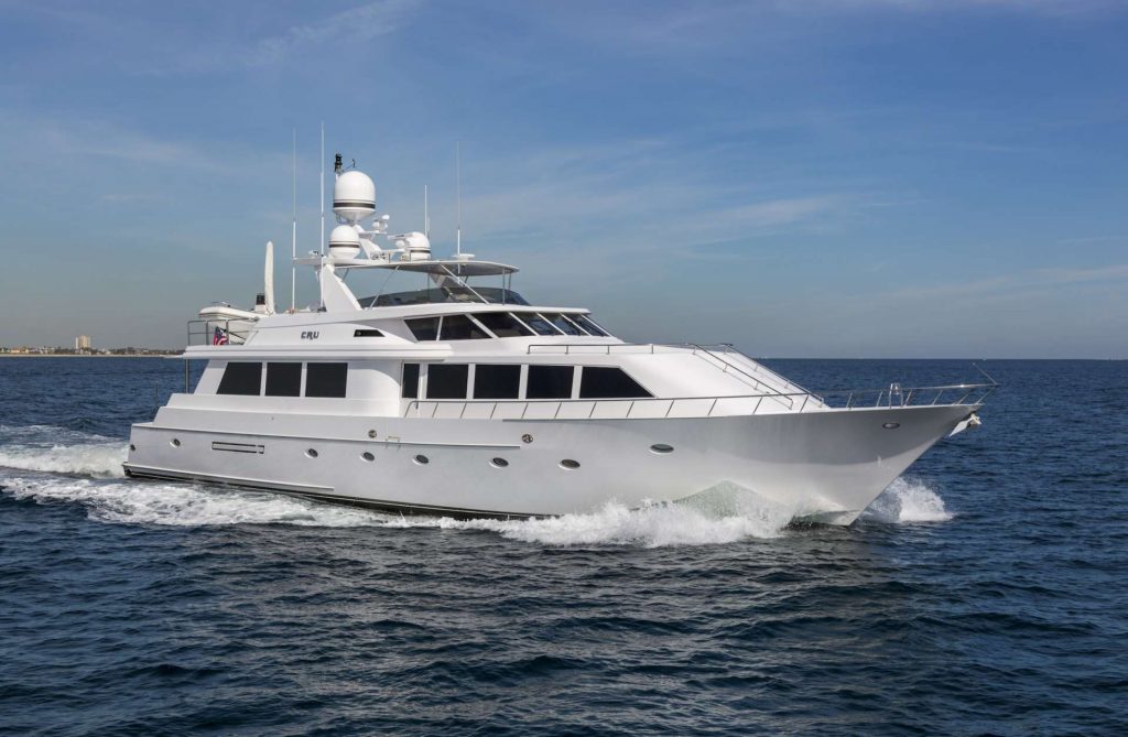 96ft Westship motor yacht CRU at sea