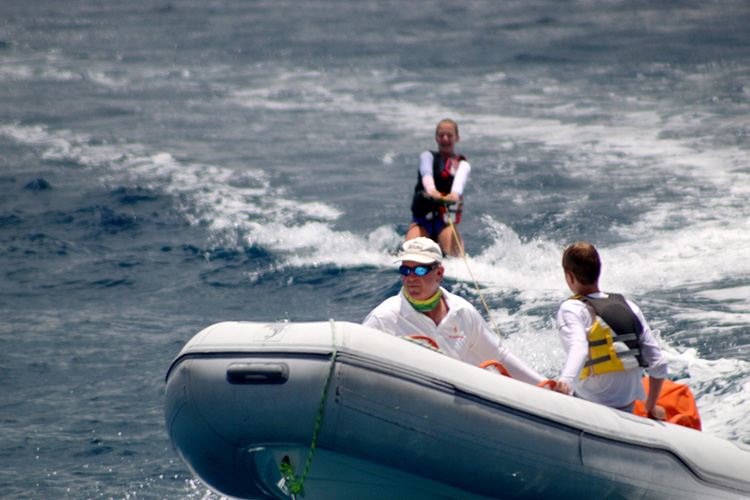 Ballard on KneeBoard of S-Y STARFISH