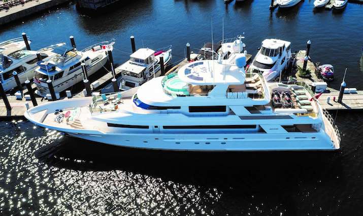 130ft Westport motor yacht ENDEAVOUR is available in the Caribbean and North America