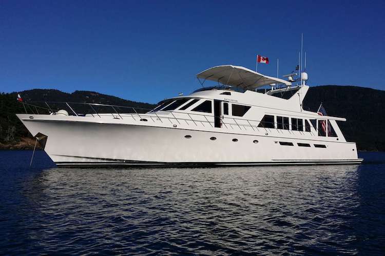 83ft Knight & Carver motor yacht ANTICIPATION operates in out of Marina Del Ray, CA – Summer La Paz, Mexico – Winter