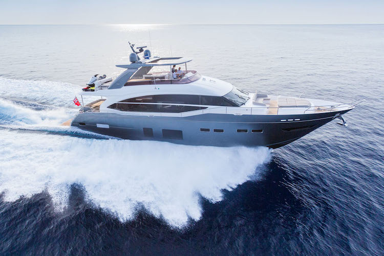 81ft Princess motor yacht LEMON NOT LIME operates in the West Mediterranean