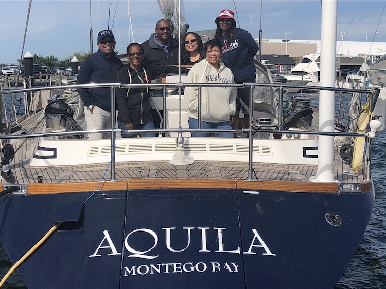 Group on 82ft Nautor's Swan AQUILA