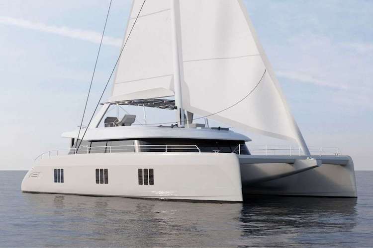 60 ft Sunreef Yachts sailing catamaran SUNBREEZE operates in the Western Mediterranean