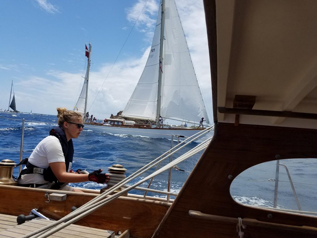 Caribbean Racing with the Danish Navy in St. Thomas, US VI Photo by Laurie Fullerton