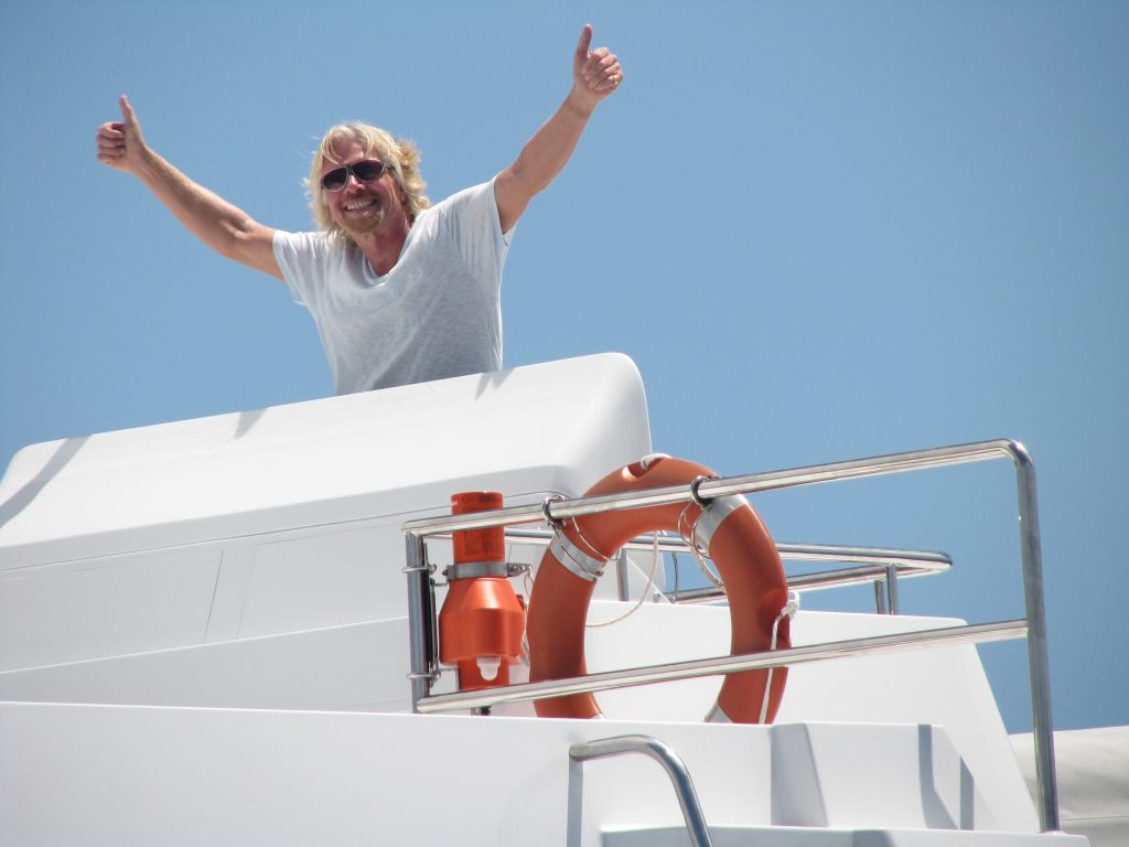 SIr Richard Branson loves the BVI
