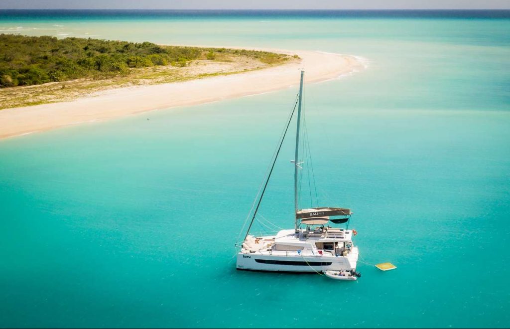 Sundowners compulsory on 49ft Catana catamaran KORU