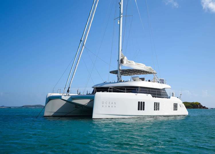 74ft Sunreef catamaran OCEAN VIBES operates in the Caribbean
