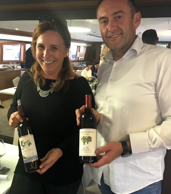 Sommeliers with Croatian wine give exclusive wine tasting aboard private yacht charter