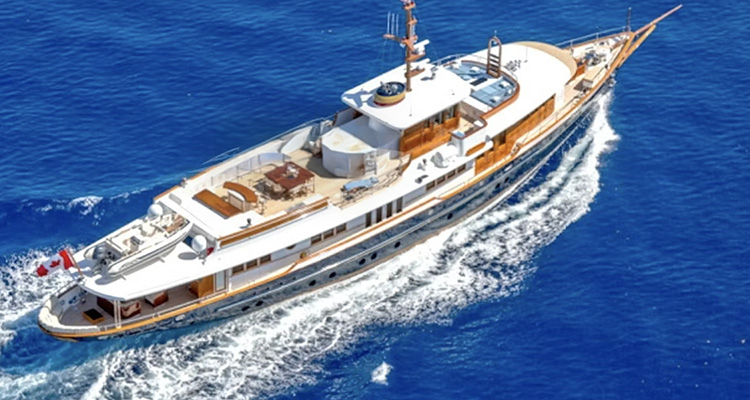 151ft Burger motor yacht NADAN operates in the Caribbean and New England