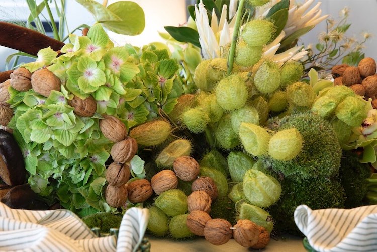 112-150ft Angeliki Stamouli of M-Y THIS IS IT Walnuts GoosePlant Hydrangeas MYBA Tablescaping Competition 2025